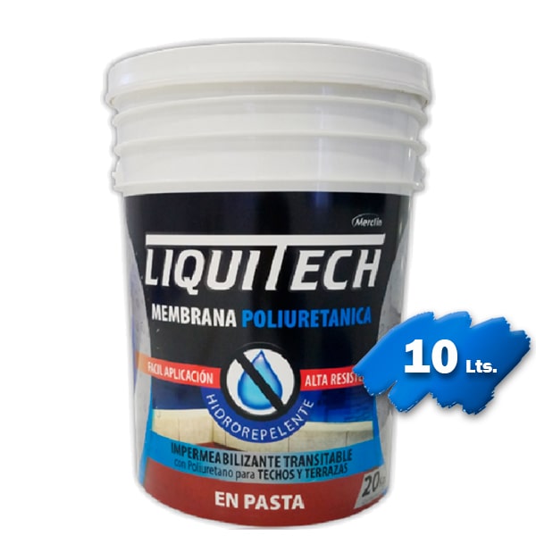 Membrana Poliuretánica en Pasta, 10 litros