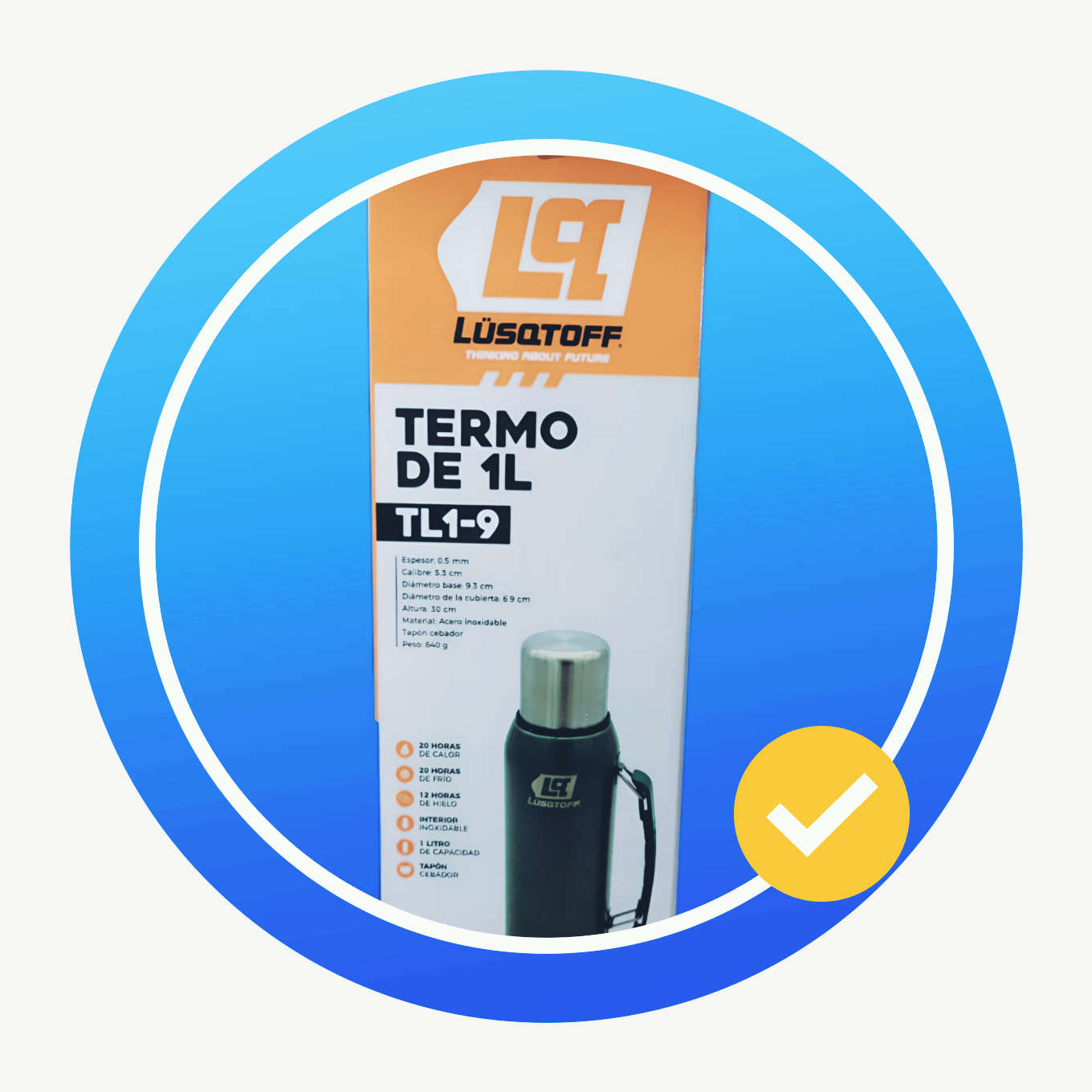 Termo INOXIDABLE 1L - LUSQTOFF - Imagen 3